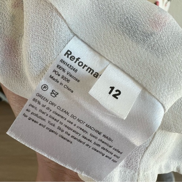 Reformation Floral Midi Dress - White and Pink - Picture 7 of 7